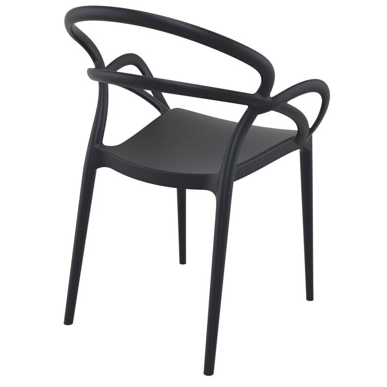 Compamia Mila Dining Arm Chair Black/White/Dark Gray/Dove Gray/Red/Yellow Set of 2