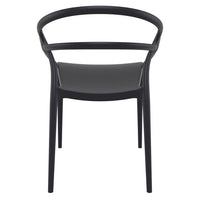 Compamia Mila Dining Arm Chair Black/White/Dark Gray/Dove Gray/Red/Yellow Set of 2