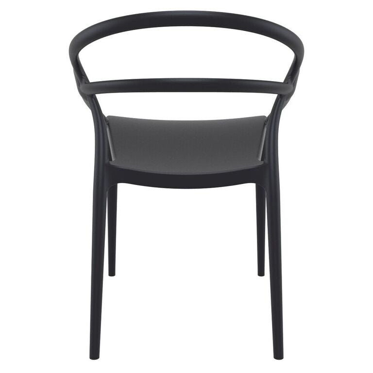 Compamia Mila Dining Arm Chair Black/White/Dark Gray/Dove Gray/Red/Yellow Set of 2