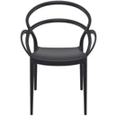 Compamia Mila Dining Arm Chair Black/White/Dark Gray/Dove Gray/Red/Yellow Set of 2
