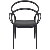 Compamia Mila Dining Arm Chair Black/White/Dark Gray/Dove Gray/Red/Yellow Set of 2