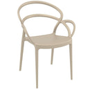 Compamia Mila Dining Arm Chair Black/White/Dark Gray/Dove Gray/Red/Yellow Set of 2