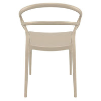 Compamia Mila Dining Arm Chair Black/White/Dark Gray/Dove Gray/Red/Yellow Set of 2