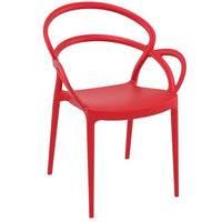 Compamia Mila Dining Arm Chair Black/White/Dark Gray/Dove Gray/Red/Yellow Set of 2
