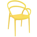 Compamia Mila Dining Arm Chair Black/White/Dark Gray/Dove Gray/Red/Yellow Set of 2