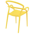 Compamia Mila Dining Arm Chair Black/White/Dark Gray/Dove Gray/Red/Yellow Set of 2