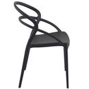 Compamia Pia Dining Chair Black/White/Dark Gray/Dove Gray/Red/Yellow- Set of Two