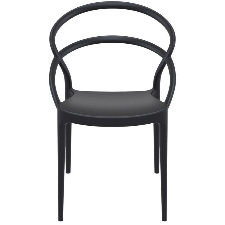 Compamia Pia Dining Chair Black/White/Dark Gray/Dove Gray/Red/Yellow- Set of Two