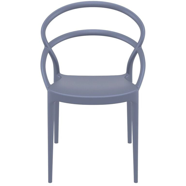 Compamia Pia Dining Chair Black/White/Dark Gray/Dove Gray/Red/Yellow- Set of Two