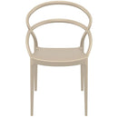 Compamia Pia Dining Chair Black/White/Dark Gray/Dove Gray/Red/Yellow- Set of Two