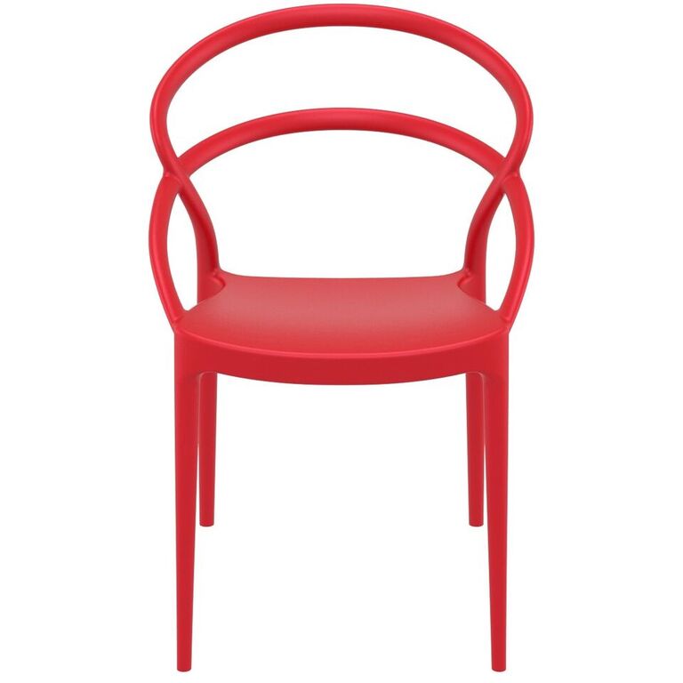 Compamia Pia Dining Chair Black/White/Dark Gray/Dove Gray/Red/Yellow- Set of Two