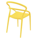 Compamia Pia Dining Chair Black/White/Dark Gray/Dove Gray/Red/Yellow- Set of Two