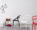 Compamia Pia Dining Chair Black/White/Dark Gray/Dove Gray/Red/Yellow- Set of Two