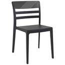 Compamia Moon Dining Chair White Transparent Clear/Glossy White/Red/Amber- Set of Tgwo