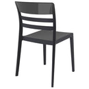 Compamia Moon Dining Chair White Transparent Clear/Glossy White/Red/Amber- Set of Tgwo