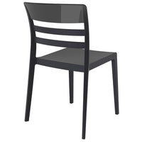 Compamia Moon Dining Chair White Transparent Clear/Glossy White/Red/Amber- Set of Tgwo