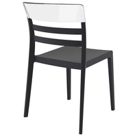 Compamia Moon Dining Chair White Transparent Clear/Glossy White/Red/Amber- Set of Tgwo