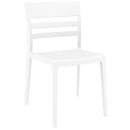 Compamia Moon Dining Chair White Transparent Clear/Glossy White/Red/Amber- Set of Tgwo