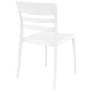Compamia Moon Dining Chair White Transparent Clear/Glossy White/Red/Amber- Set of Tgwo