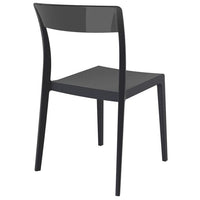 Compamia Flash Dining Chair White Transparent Clear/Glossy White/Red/Amber- Set of Two