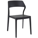 Compamia Snow Dining Chair Black/White/Gray/Dove Gray/Red/Yellow/Olive Green- Set of Two