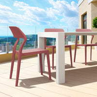 Compamia Snow Dining Chair Olive Green/Marsala- Set of 2