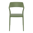 Compamia Snow Dining Chair Black/White/Gray/Dove Gray/Red/Yellow/Olive Green- Set of Two