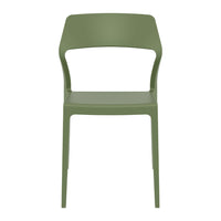 Compamia Snow Dining Chair Black/White/Gray/Dove Gray/Red/Yellow/Olive Green- Set of Two