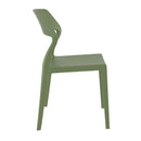 Compamia Snow Dining Chair Black/White/Gray/Dove Gray/Red/Yellow/Olive Green- Set of Two