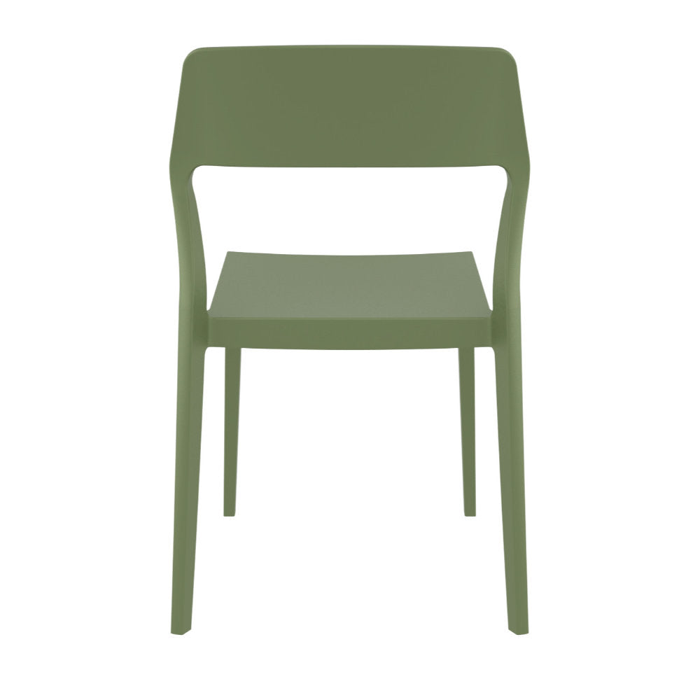 Compamia Snow Dining Chair Black/White/Gray/Dove Gray/Red/Yellow/Olive Green- Set of Two