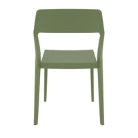 Compamia Snow Dining Chair Black/White/Gray/Dove Gray/Red/Yellow/Olive Green- Set of Two