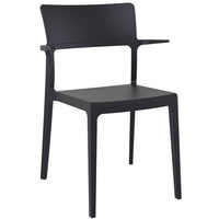 Compamia Plus Arm Chair Black/White/Red- Set of Two