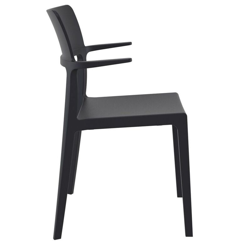 Compamia Plus Arm Chair Black/White/Red- Set of Two