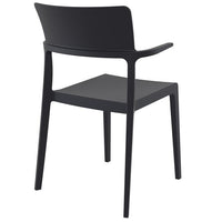 Compamia Plus Arm Chair Black/White/Red- Set of Two