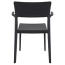 Compamia Plus Arm Chair Black/White/Red- Set of Two