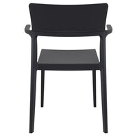 Compamia Plus Arm Chair Black/White/Red- Set of Two