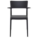 Compamia Plus Arm Chair Black/White/Red- Set of Two
