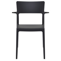 Compamia Plus Arm Chair Black/White/Red- Set of Two