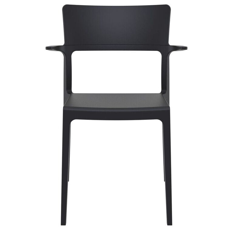 Compamia Plus Arm Chair Black/White/Red- Set of Two