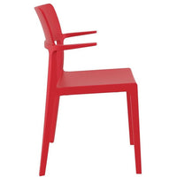 Compamia Plus Arm Chair Black/White/Red- Set of Two