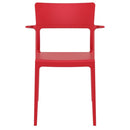 Compamia Plus Arm Chair Black/White/Red- Set of Two