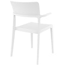 Compamia Plus Arm Chair Black/White/Red- Set of Two