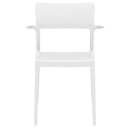 Compamia Plus Arm Chair Black/White/Red- Set of Two