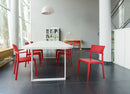 Compamia Plus Arm Chair Black/White/Red- Set of Two