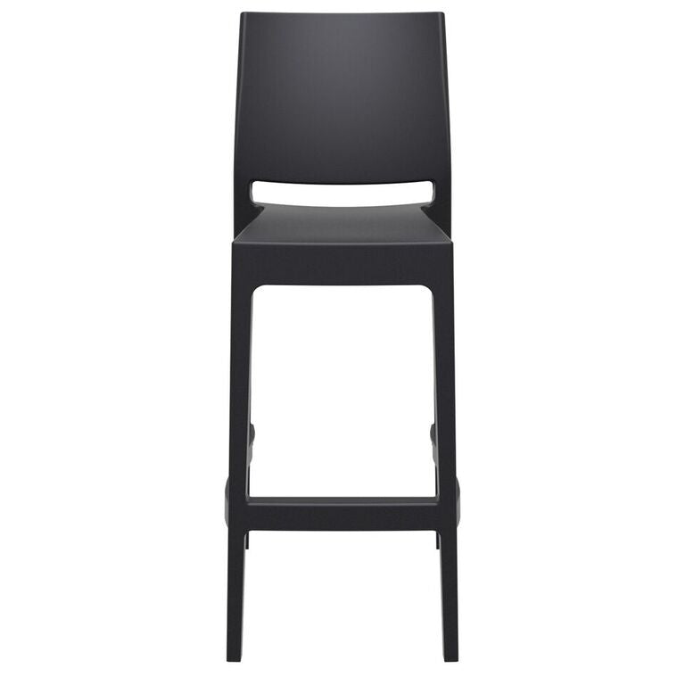 Compamia Maya Resin Barstool White/Black/Dark Gray/Dove Gray/Olive Green- Set of Two