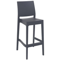 Compamia Maya Resin Barstool White/Black/Dark Gray/Dove Gray/Olive Green- Set of Two