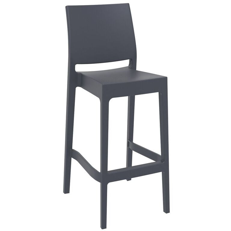 Compamia Maya Resin Barstool White/Black/Dark Gray/Dove Gray/Olive Green- Set of Two