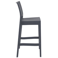 Compamia Maya Resin Barstool White/Black/Dark Gray/Dove Gray/Olive Green- Set of Two