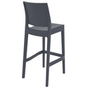 Compamia Maya Resin Barstool White/Black/Dark Gray/Dove Gray/Olive Green- Set of Two