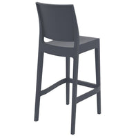 Compamia Maya Resin Barstool White/Black/Dark Gray/Dove Gray/Olive Green- Set of Two